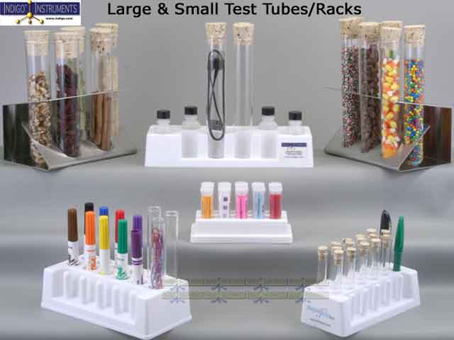 Test Tube Racks with Company Logos