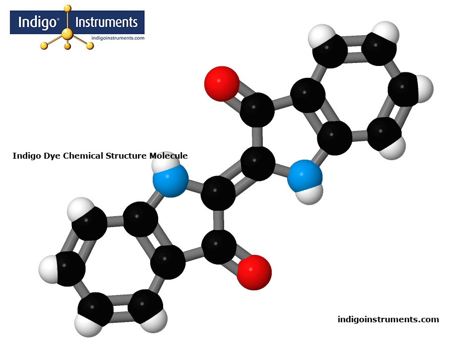 Indigo Dye Chemical Structure Molecule