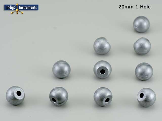 1 Hole 20mm Grey Univalent Molymod Atom
