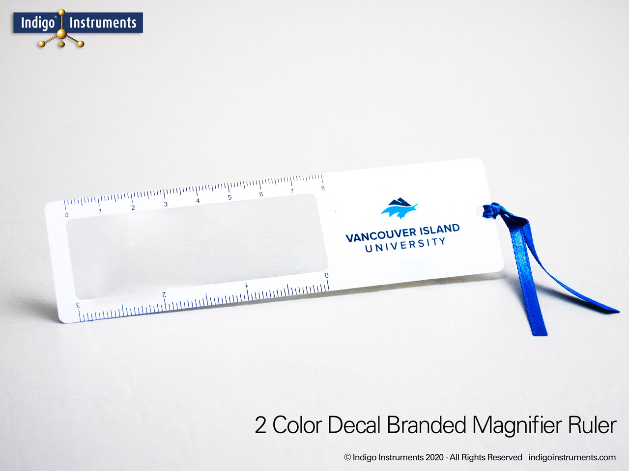 College Branded Magnifier Bookmark Ruler Gift