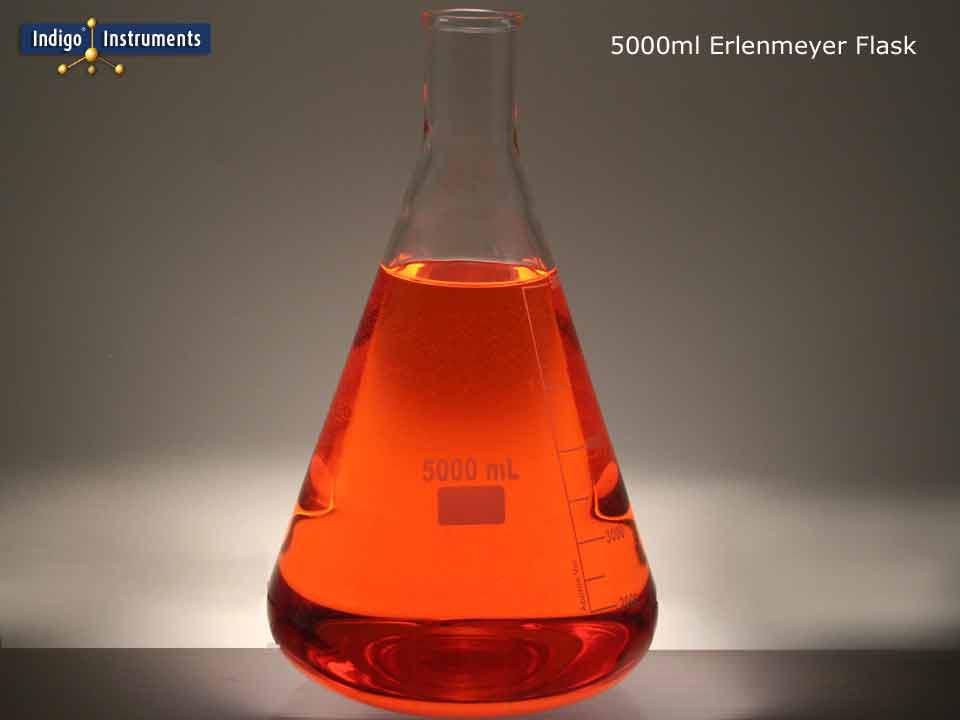 Large Conical Erlenmeyer Flask 5000ml For Brewing Fermentation Culturing