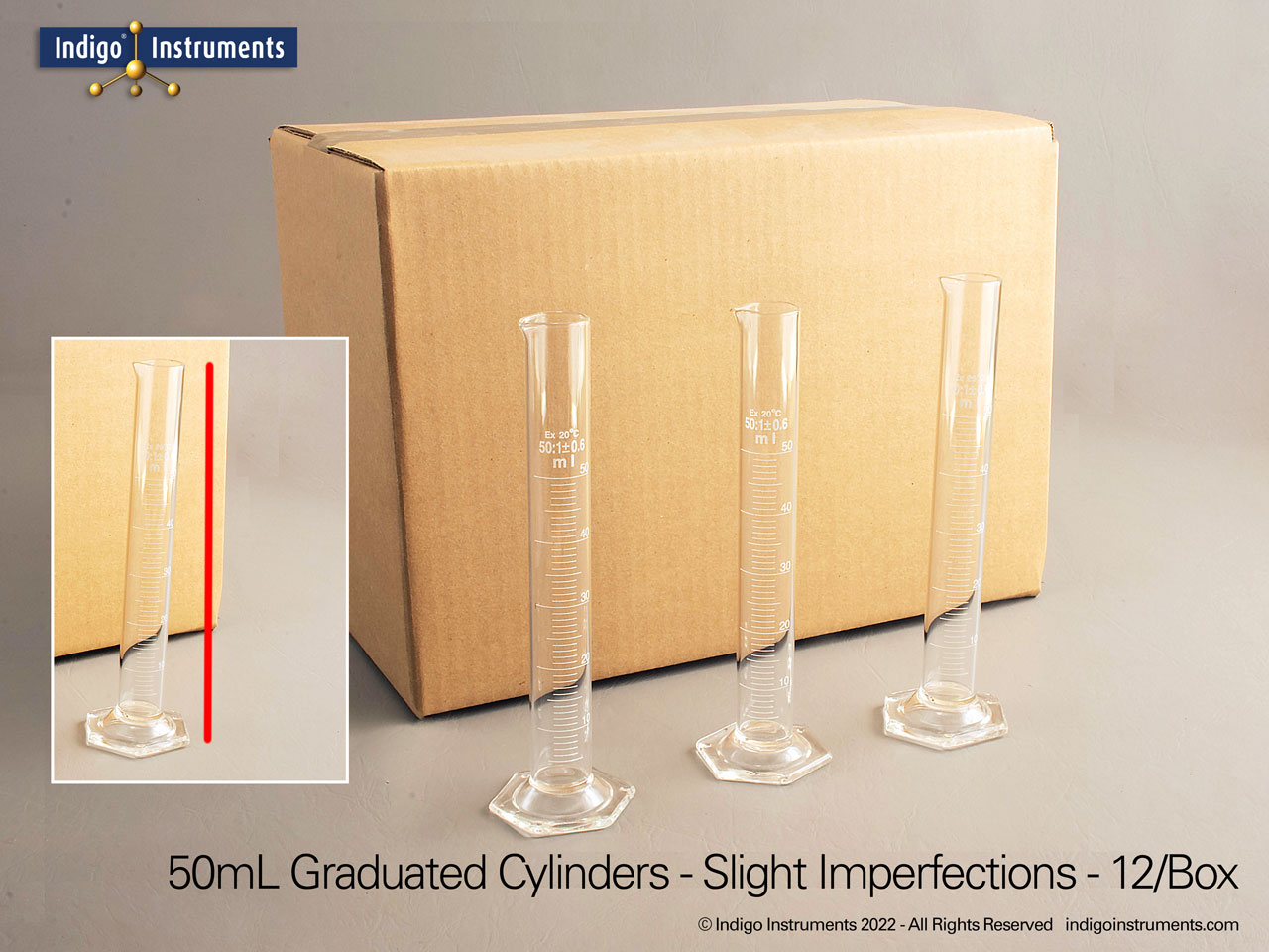 Surplus 50mL Graduated Cylinders