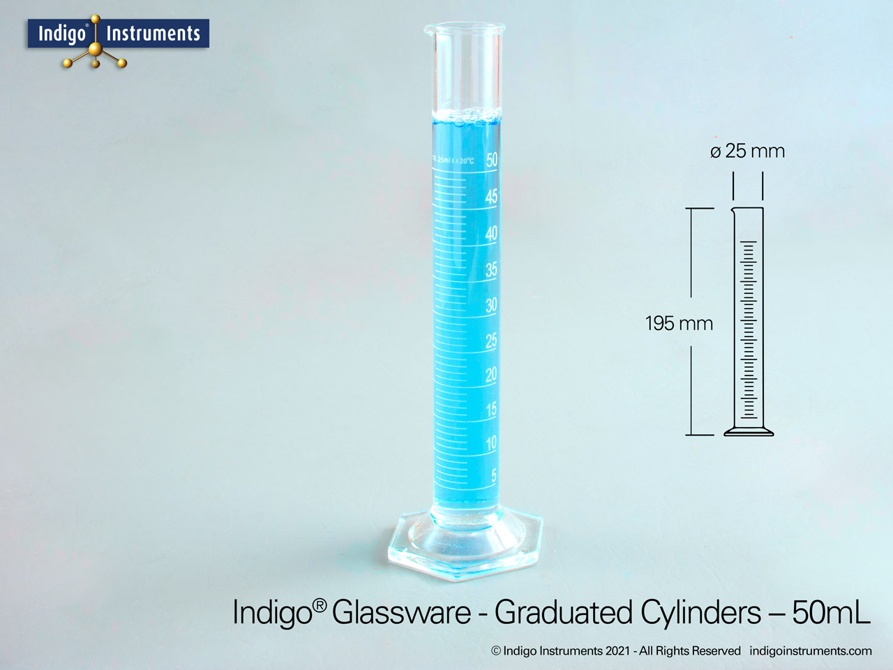 50ml Glass Graduated Cylinder