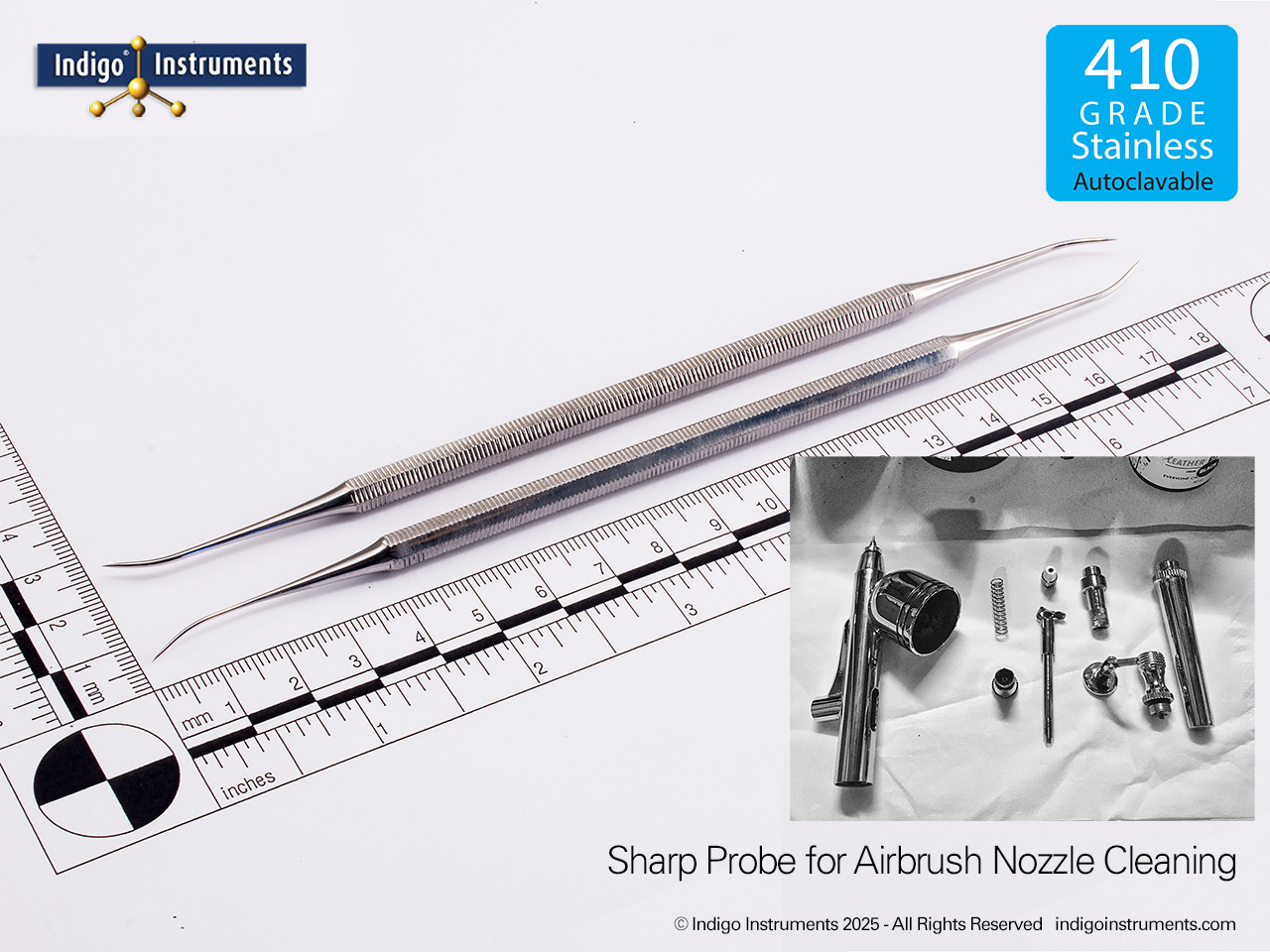 Airbrush Nozzle Cleaning Tool Dental Pick