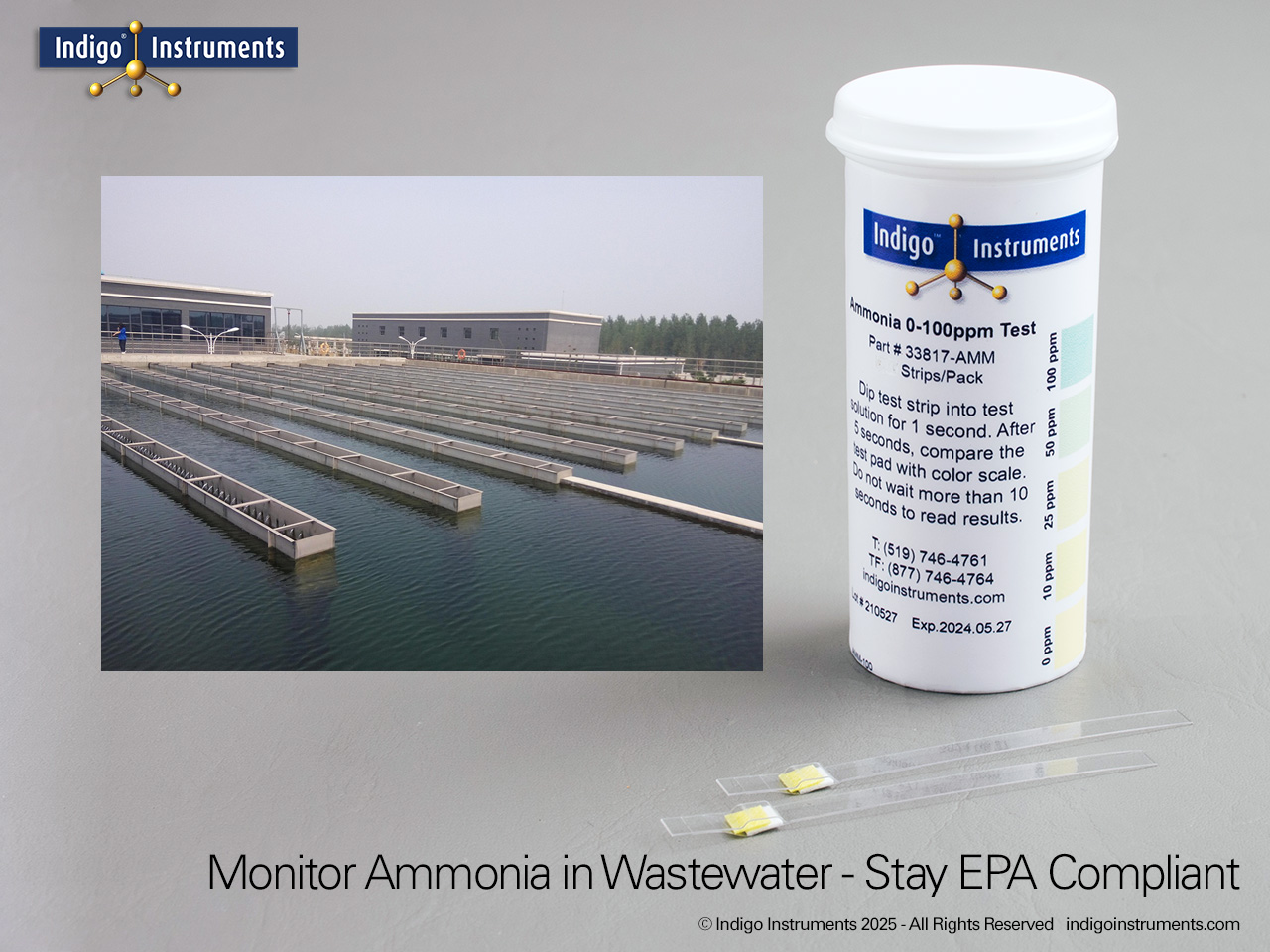 Wastewater Ammonia Test Strips