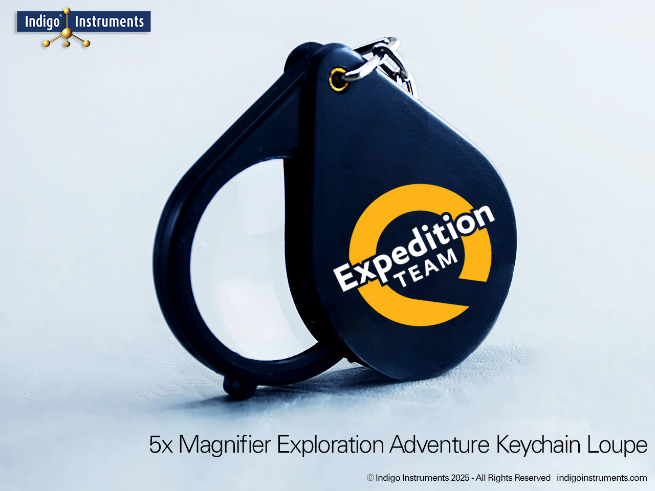 Quark Expeditions Branded 5X Keychain Loupe