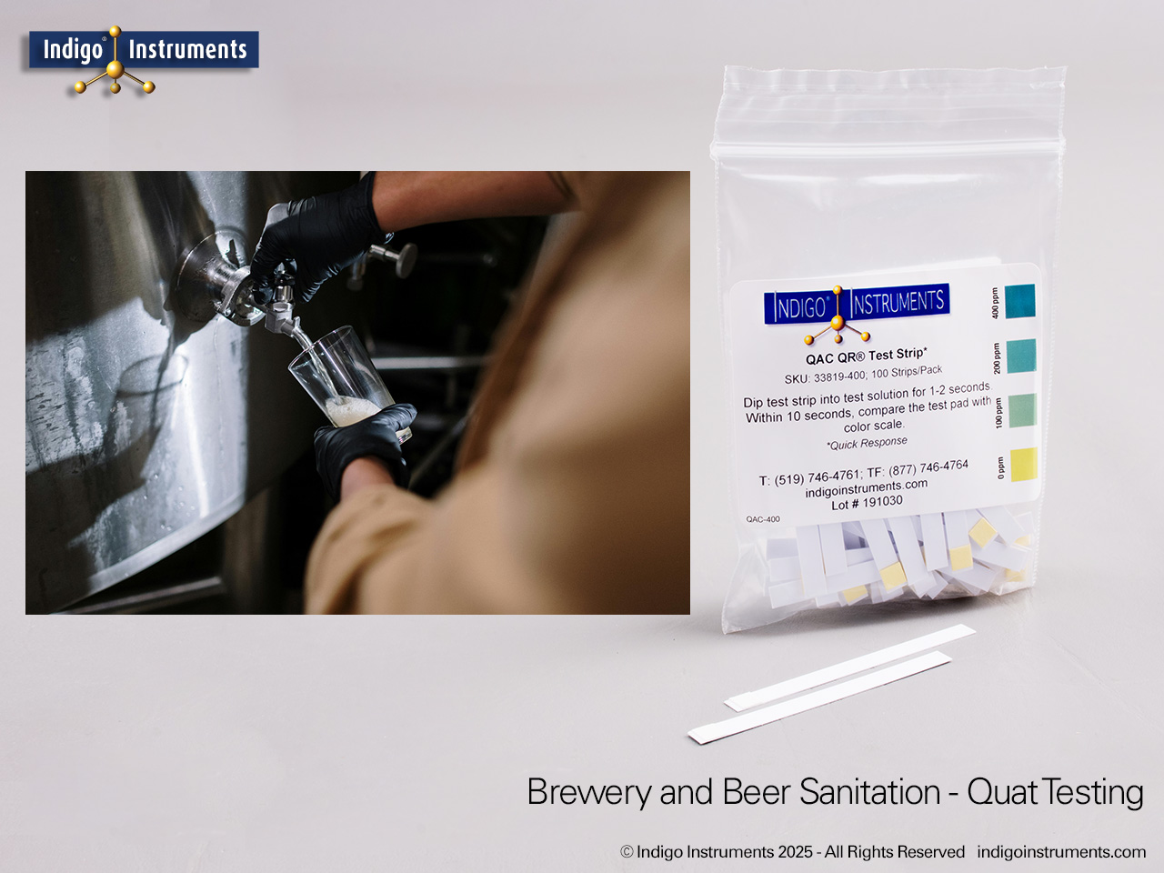 Quat Test Strips Bars & Breweries