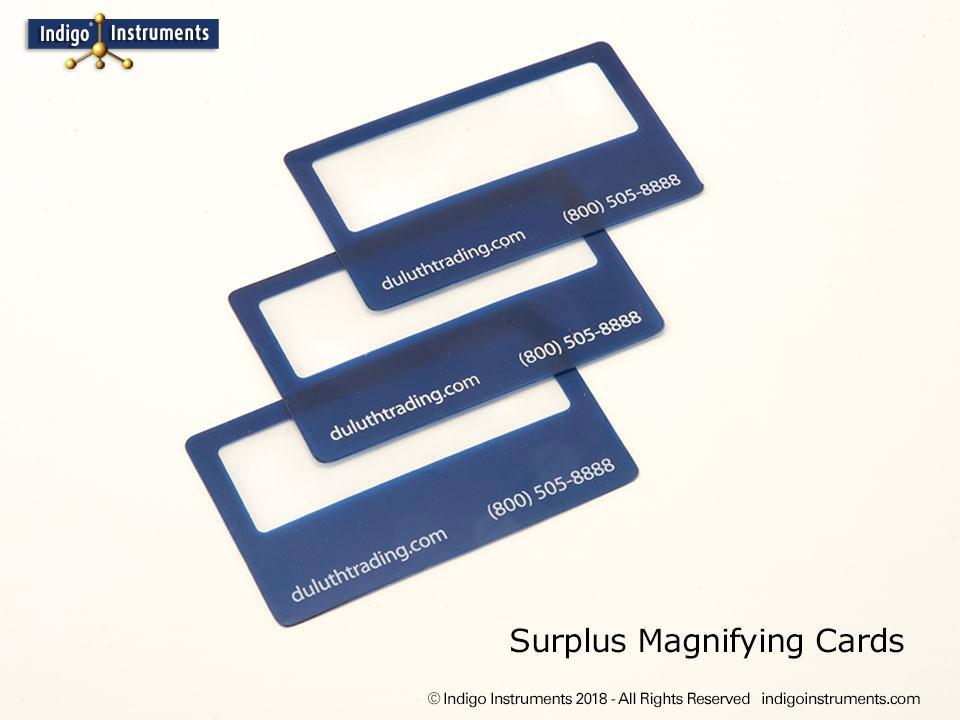 Blue Magnifier Cards 100 Pack