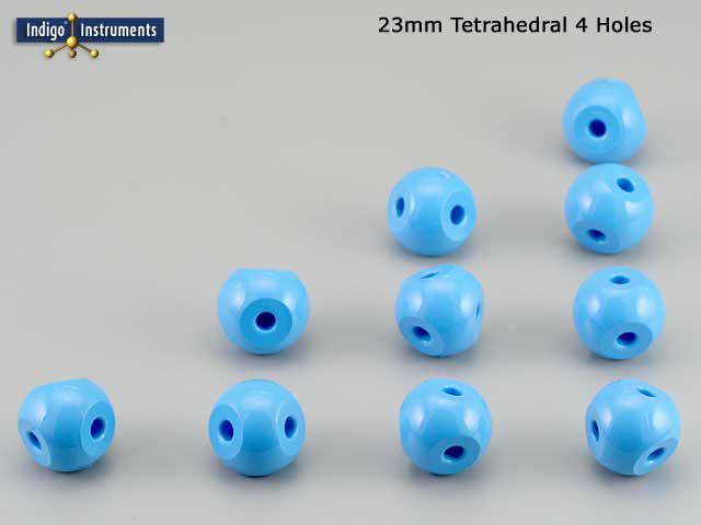 4 Hole sp3 Blue Tetrahedral Molymod Atom