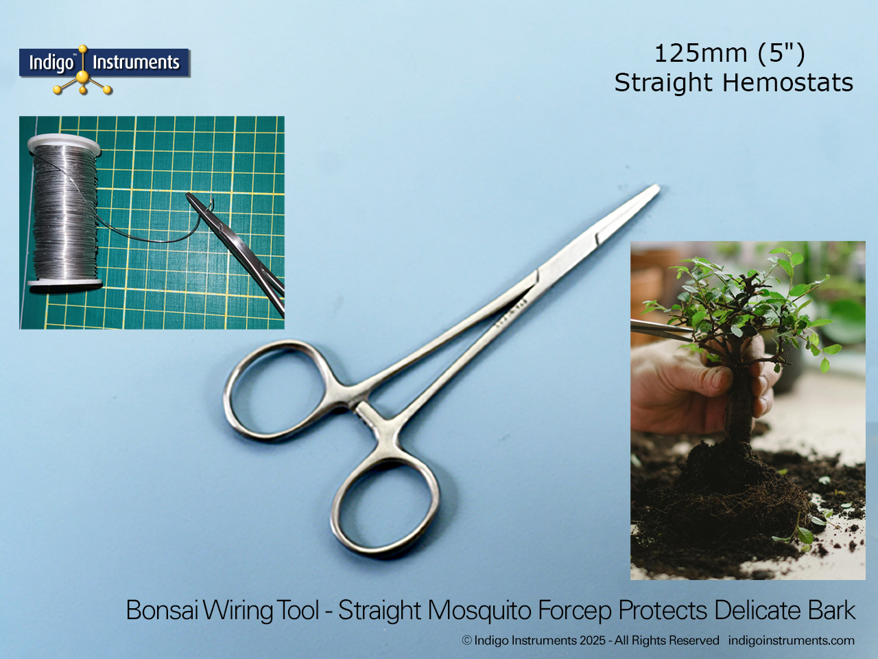 Bonsai Wiring 125mm Straight Mosquito Forceps
