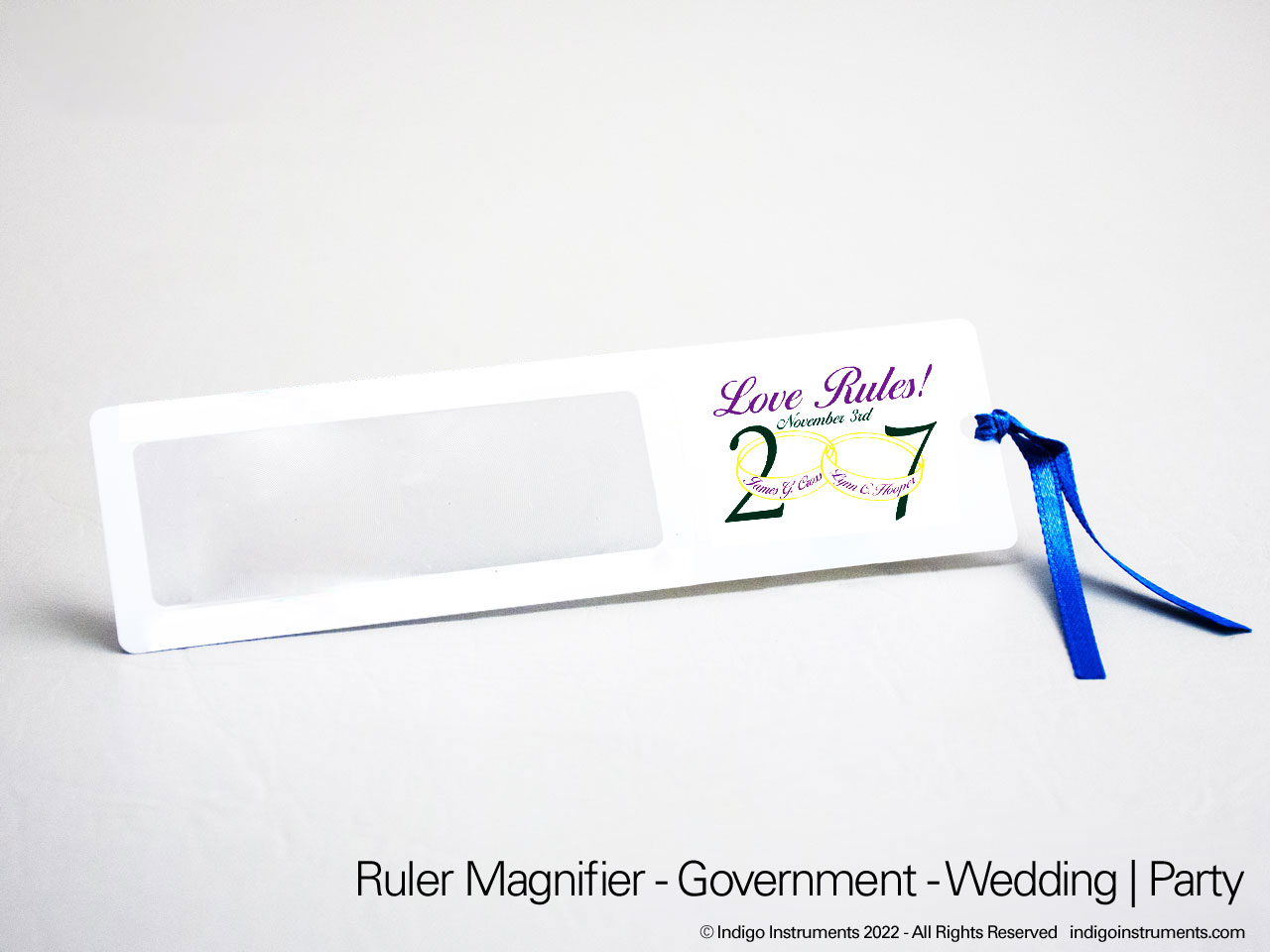 Wedding Anniversary Magnifying Ruler Memento
