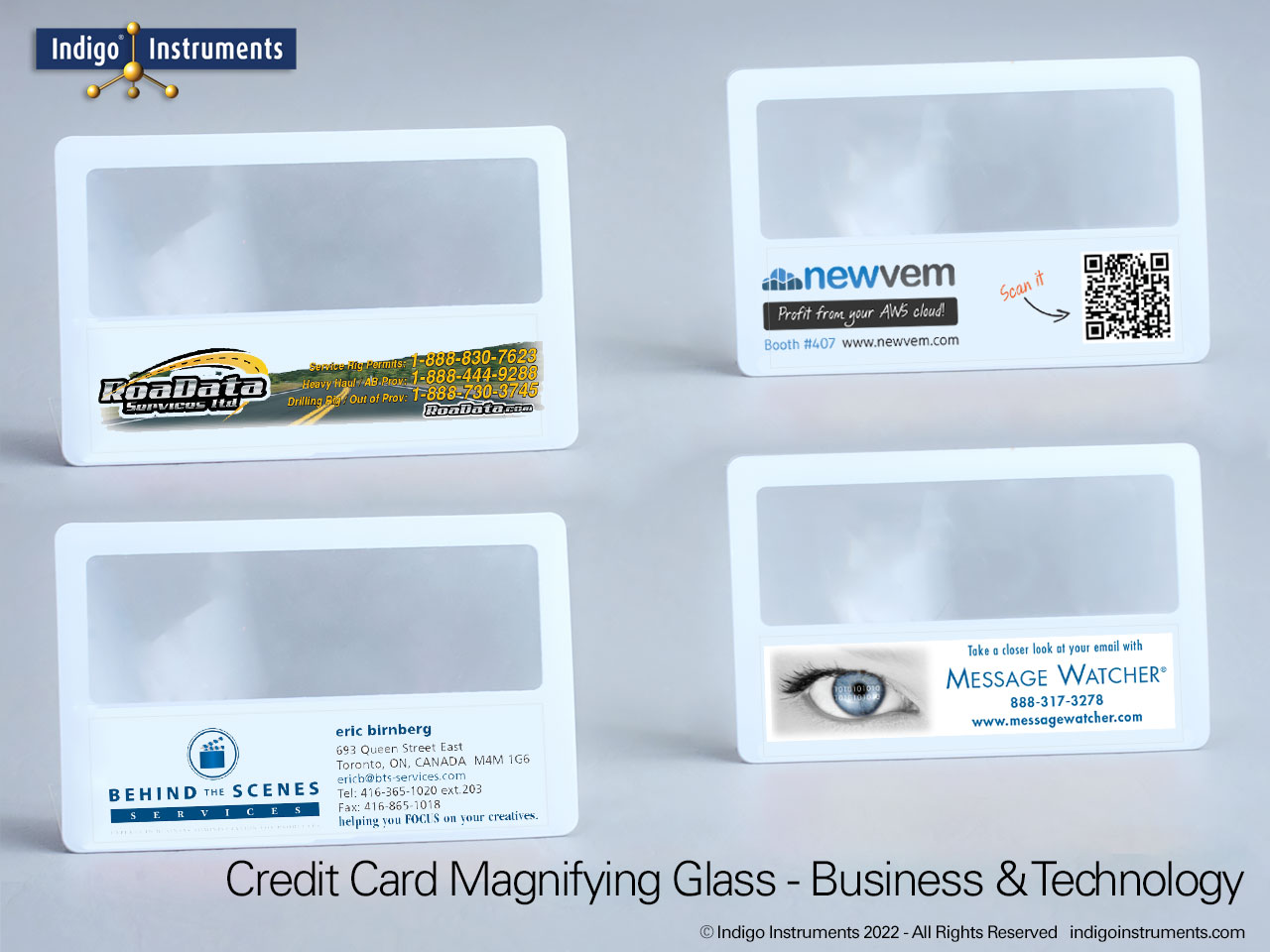 Business Technology Branded Card Magnifier
