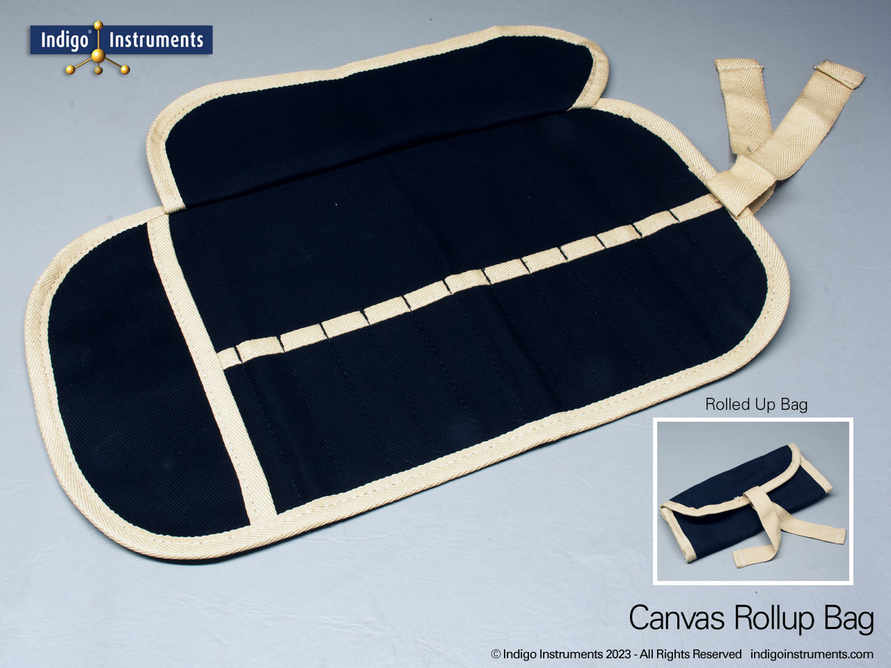 Medical Instrument Bag: Canvas Rollup for Anatomy Tools.