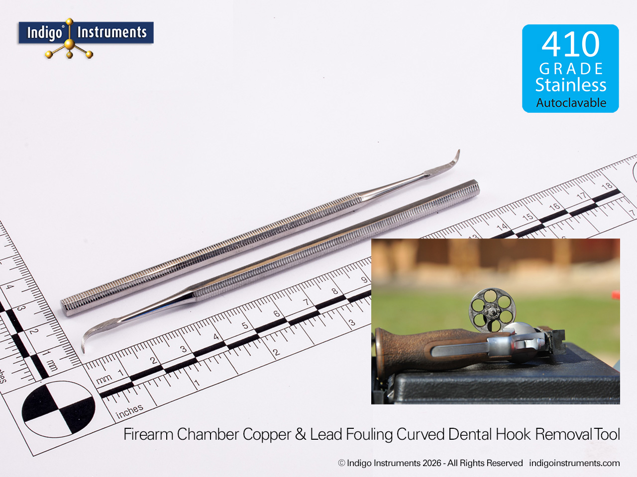 Chamber Fouling Removal Firearm Hook Tool