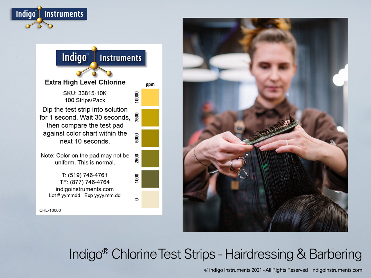 High Level Hair Salon Chlorine Test Strips High Level Hair Salon Chlorine Test Strips