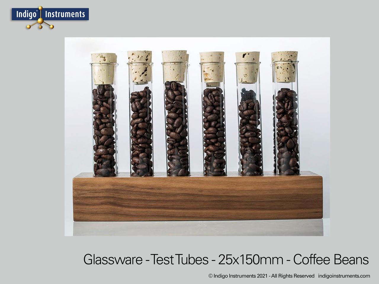 Coffee Bean Test Tube Display