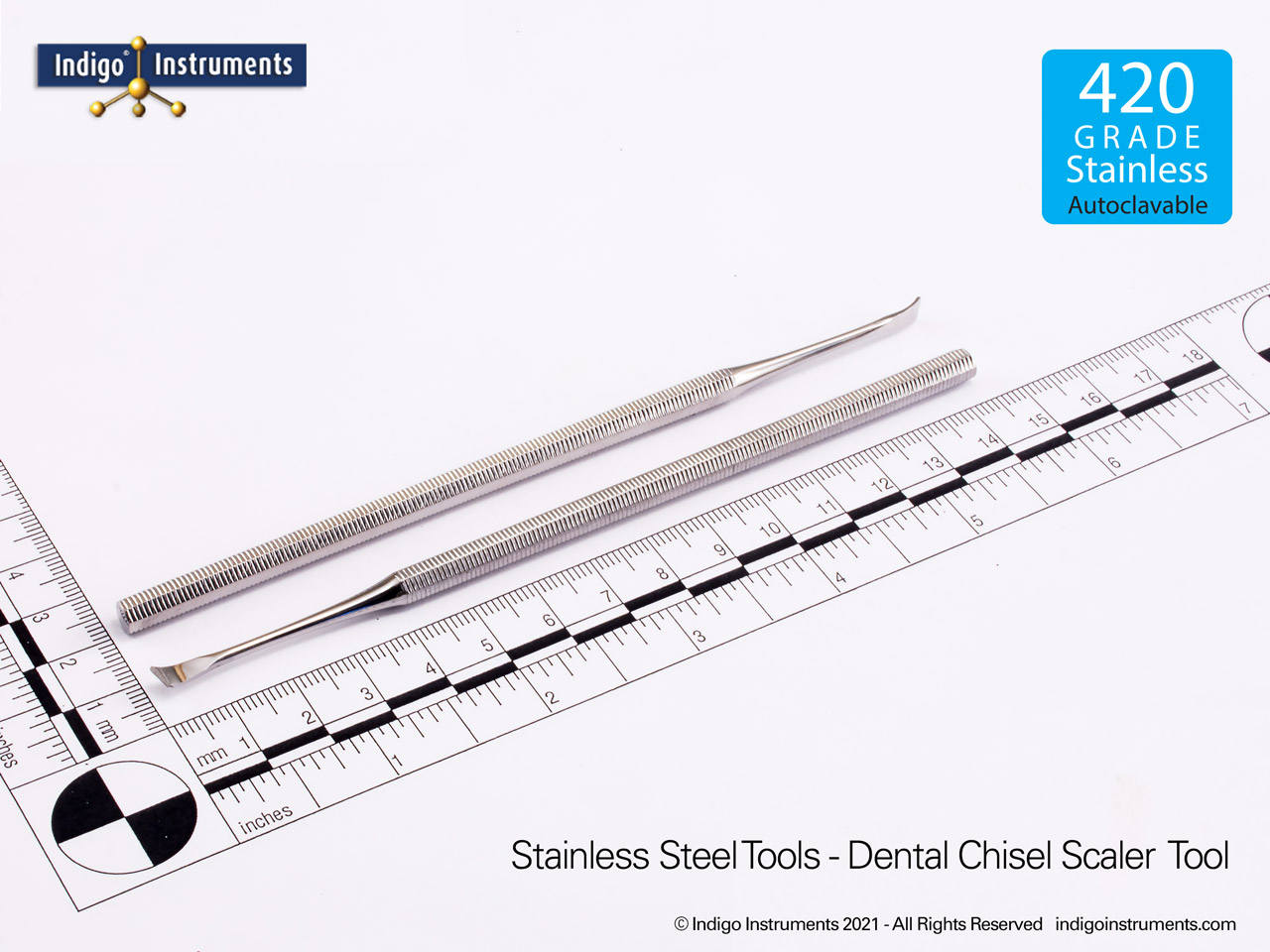 Professional Grade Stainless Steel Dental Tools, Picks, Scalers