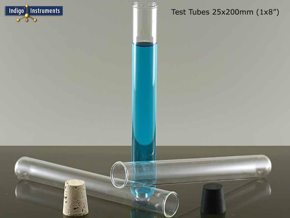 25x200mm (1x8") Extra Large Glass Test Tubes