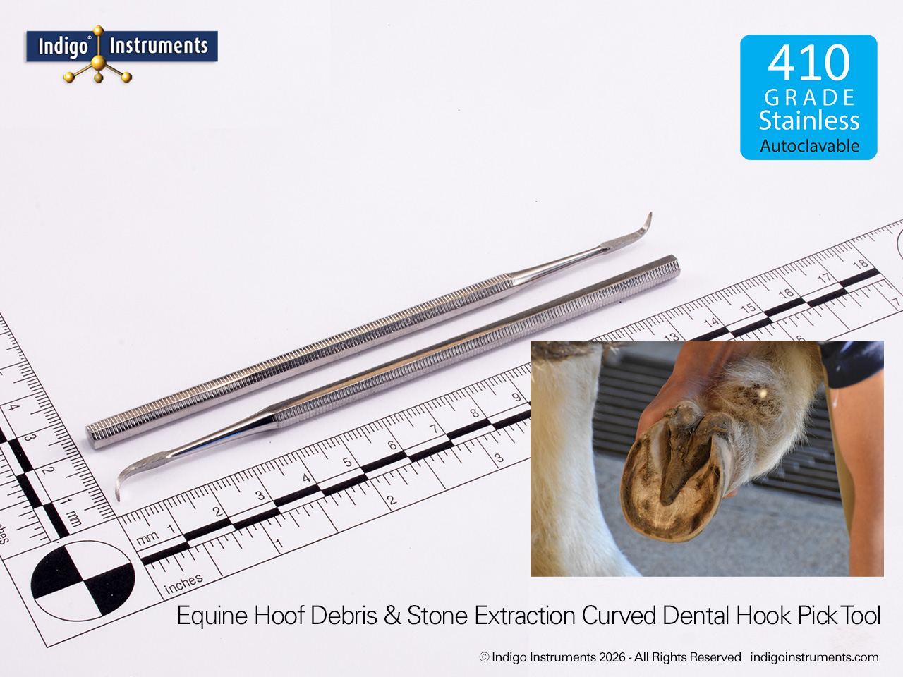 Hoof Debris & Stone Extraction Hook Tool