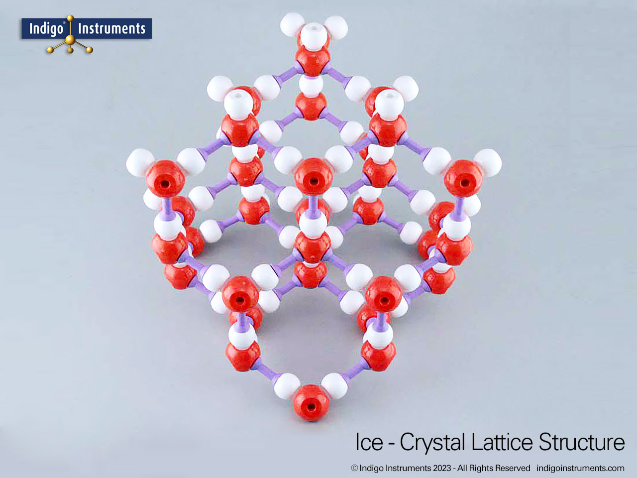 Ice Crystal Lattice Structure Model