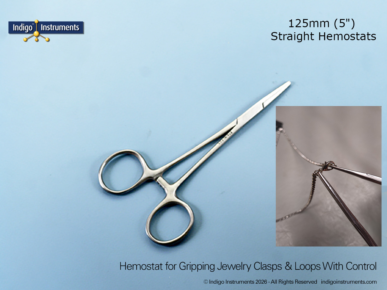 Jewelry Making Straight Hemostats 125mm (5")