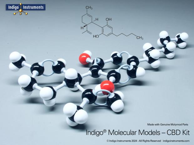 Ndingo Instrument CBD Chemical Structure Molecular Model; Buy a Fully Assembled ...