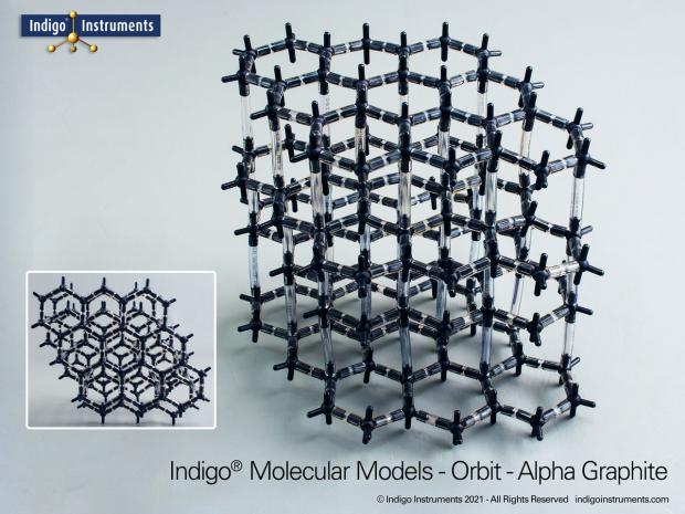 Alpha & Beta Graphite Structure Molecular Model Kit, 120 Atoms, from Indigo