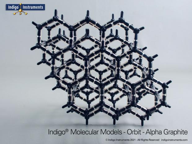 Alpha & Beta Graphite Structure Molecular Model Kit, 120 Atoms, from Indigo
