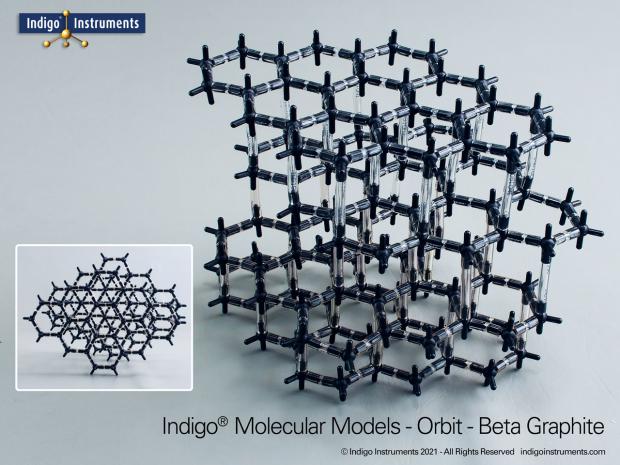 Alpha & Beta Graphite Structure Molecular Model Kit, 120 Atoms, from Indigo