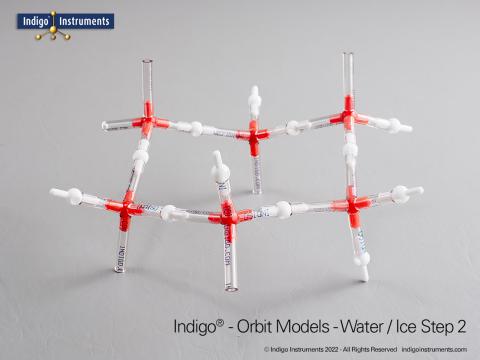 Ndingo Instrument Ice Molecular Model Kit, 198 atoms, 264 bonds, Indigo
