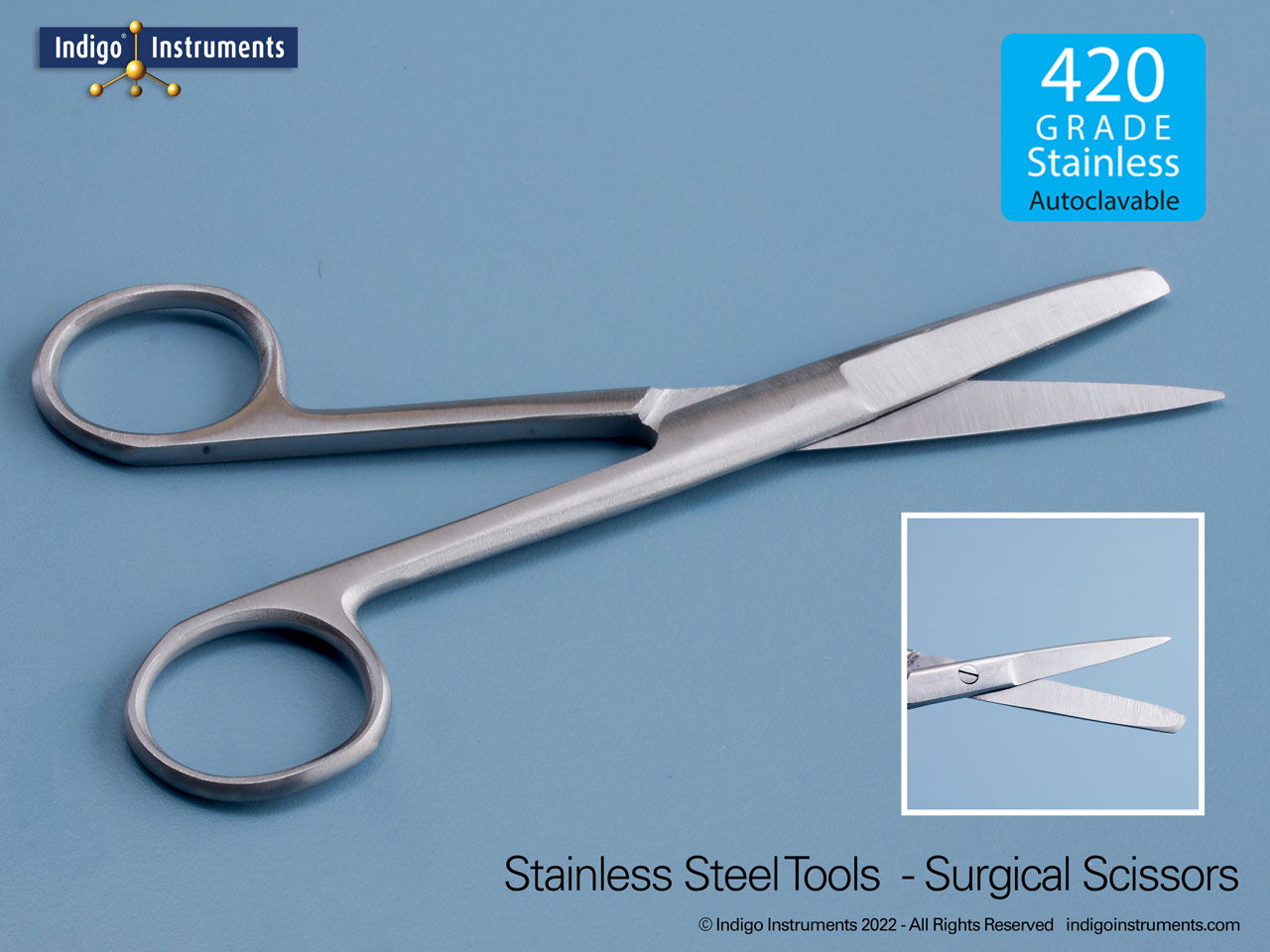 Operating Scissors, Sharp/Blunt Medical Stainless Steel