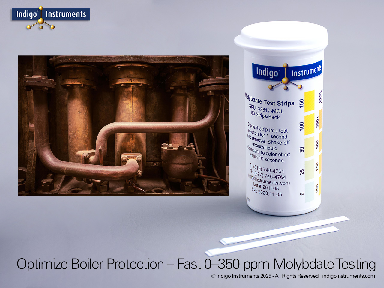 Molybdate Corrosion Inhibitor Test Strips