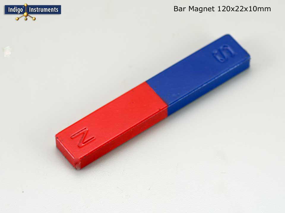 Magnet Bar, 120x22x10mm for Physics Magnetism Demonstrations from Indigo Instruments.