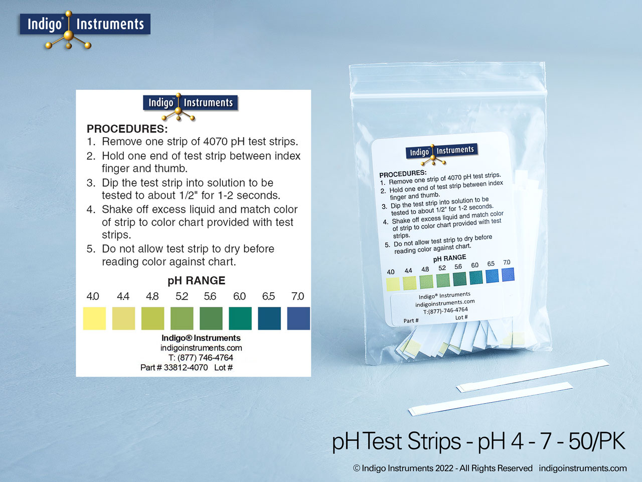 pH 0-7 Test Strips, 3 Pad - Precision Laboratories Test Strips