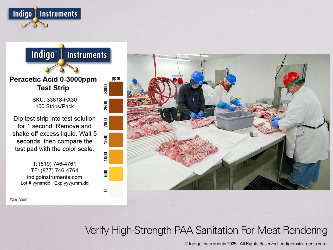 Animal Rendering Plant 3000ppm PAA Sanitation