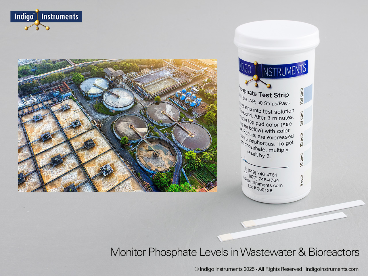 Wastewater/Bioreactor Phosphate Test Strips