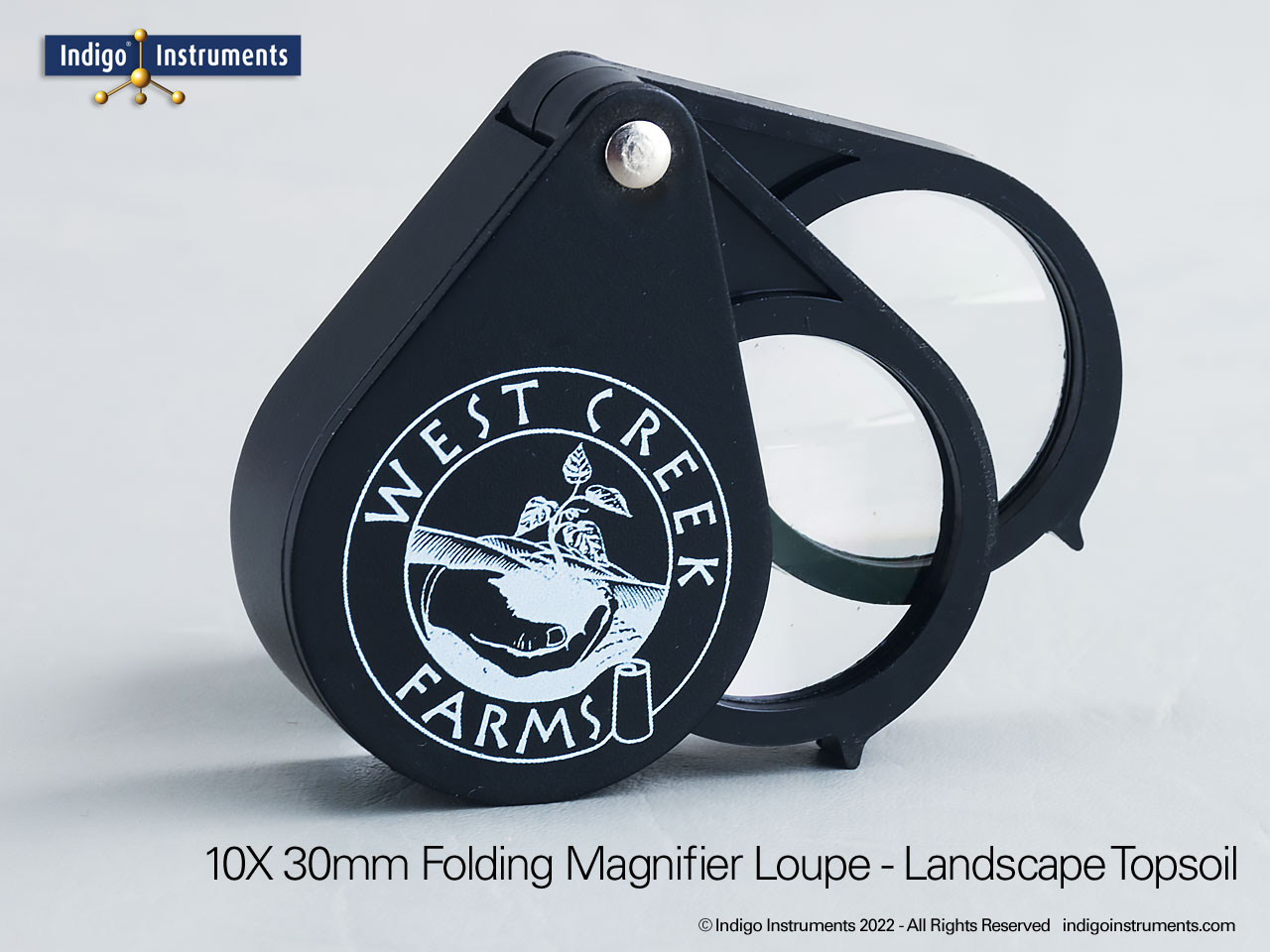 Field Magnifier, Plant,Tree Identification 10X Folding Loupe