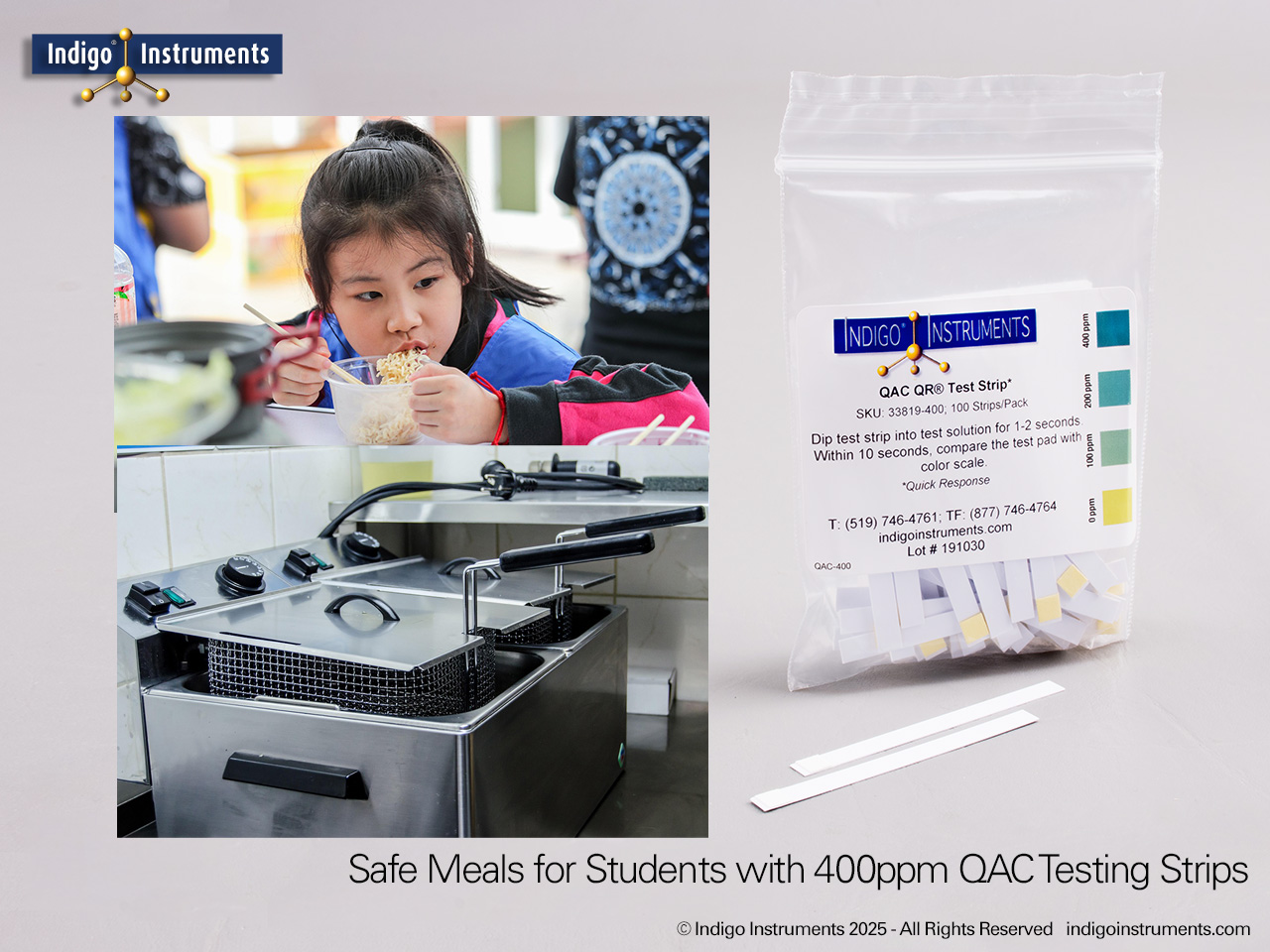 School & Daycare Kitchen Quat Test Strips