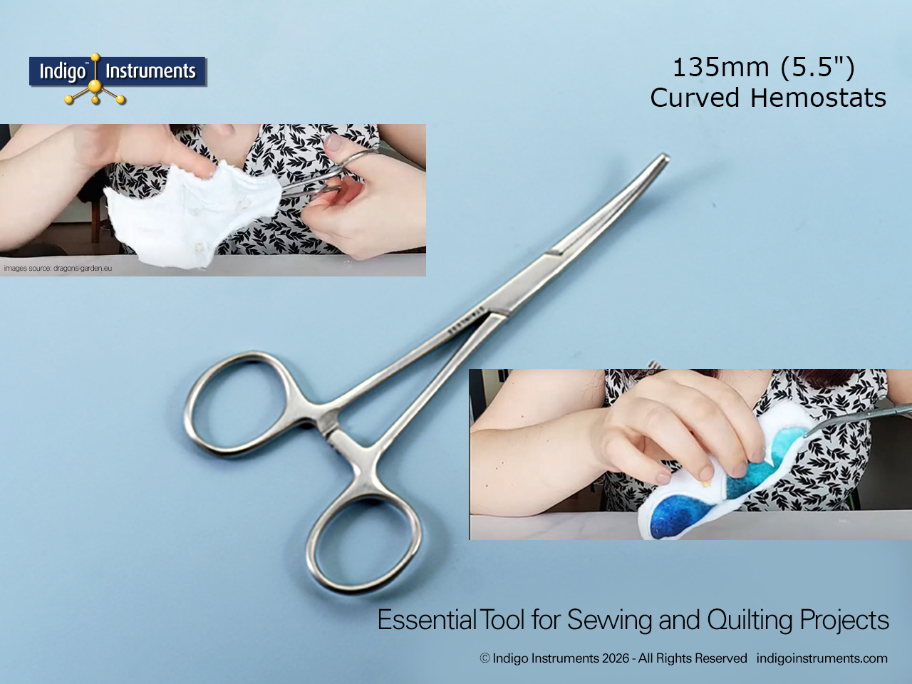 Sewing-Quilting Curved Hemostat 135mm (5.5")