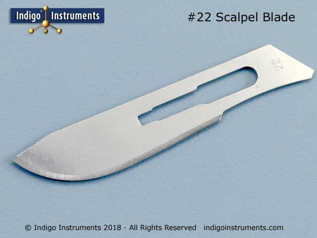 Scalpel, plastic handle, #22