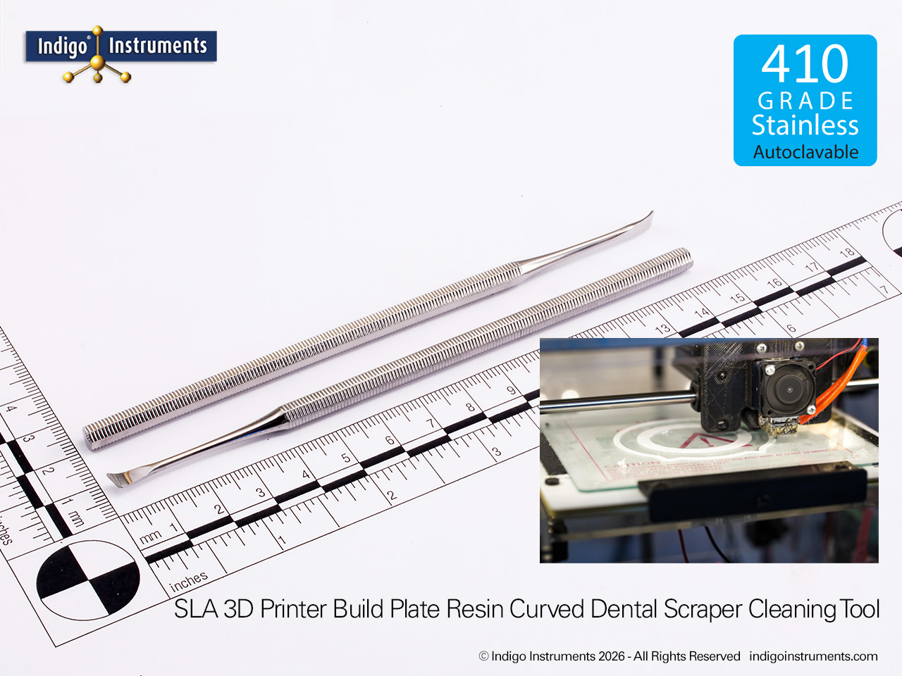 SLA Build Plate Resin Cleaning Scraper Tool