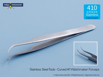 Forceps Watchmaker Instruments Watchmaker Forceps, #7, Fine Tip Straight, Swiss Style, equivalent to ...