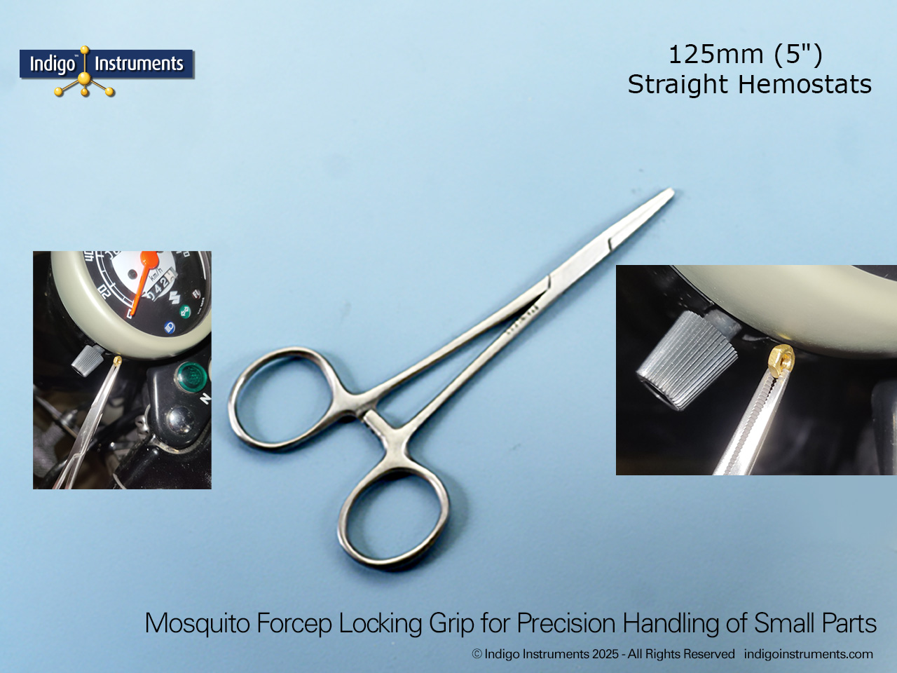 Mosquito Hemostats for Holding Small Parts