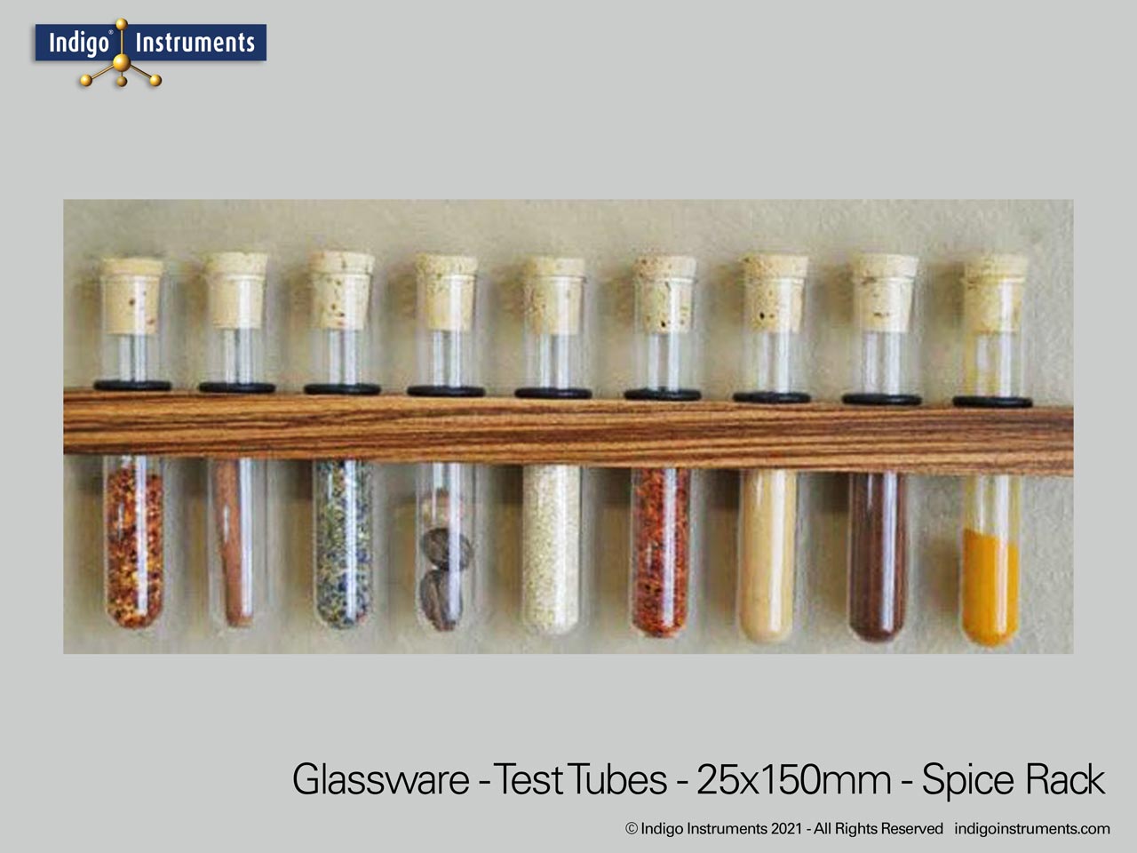 Wall Mounted Spice Rack Test Tubes