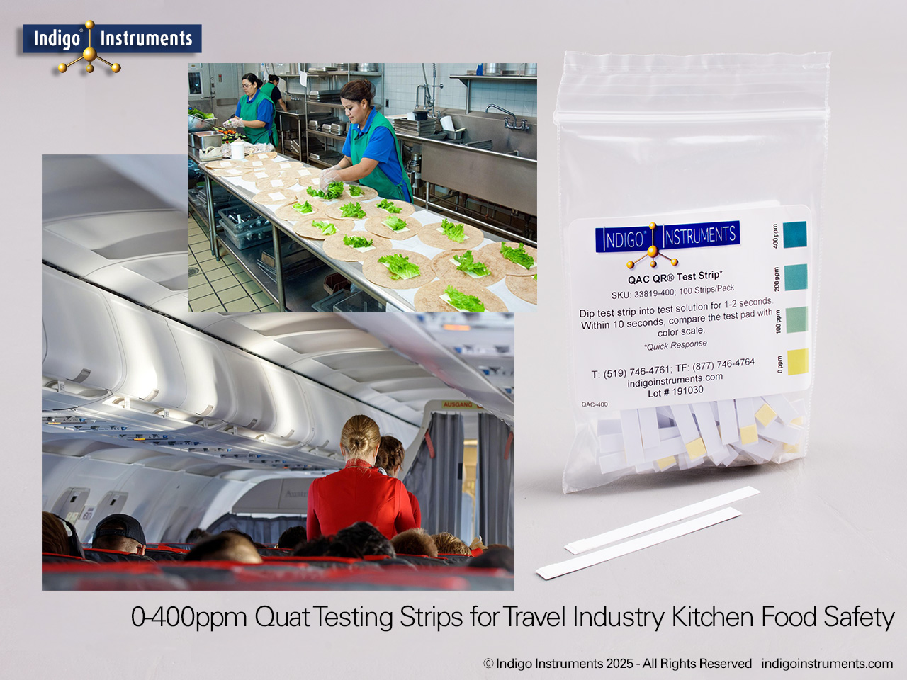Cruise & Airline Kitchen Quat Test Strips