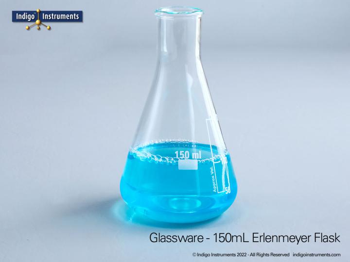 Erlenmeyer 150mL Flasks for Science Labs, Kitchen or Display from