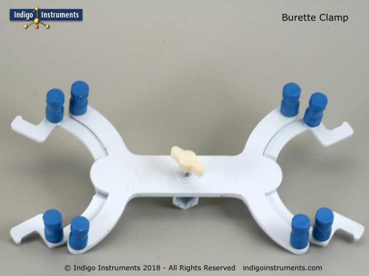 Burette clamp, dual, metal, for 10100cc (ml) burets