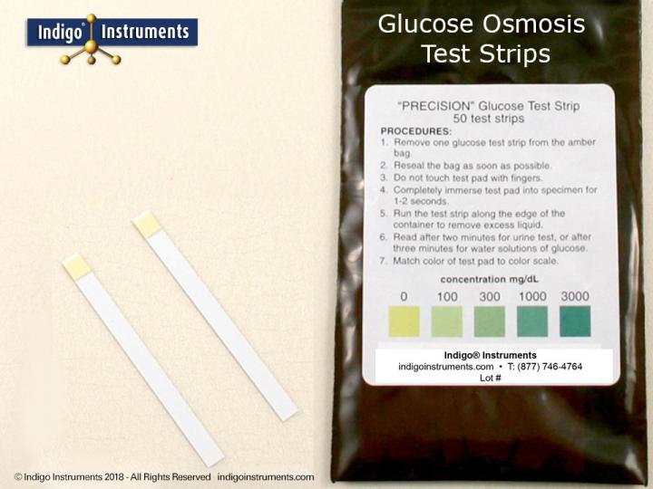 Glucose Osmosis Lab Test Strips, 0.10.01, 50/pack