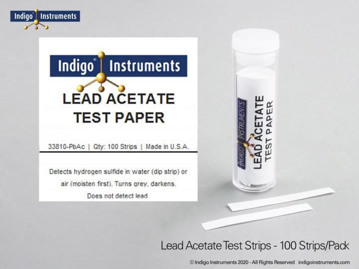 Hydrogen Sulfide Test Strips Air or Water, Lead Acetate Paperfrom