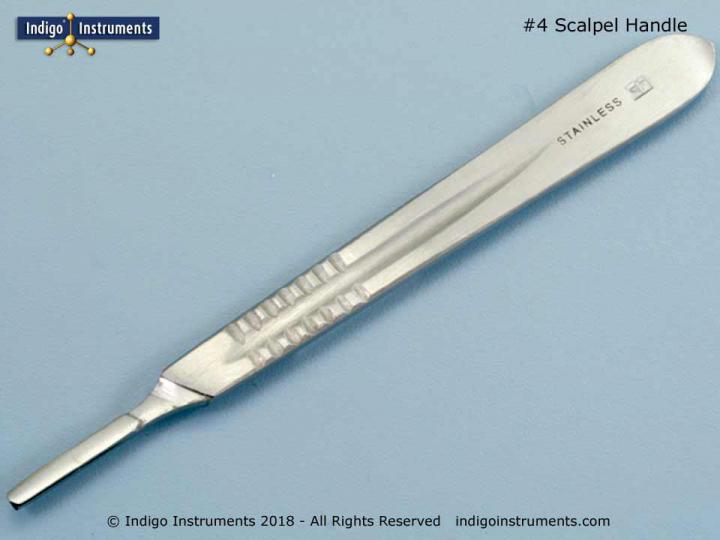 Scalpel handle, 4, 150mm (6"), stainless